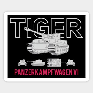 The famous German Panzer 6 Tiger tank Sticker